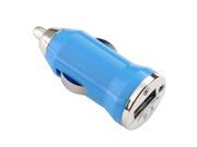 eForCity Universal USB Mini Car Charger Adapter For Cell phone devices Blue