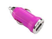 eForCity USB Mini Car Charger Adapter For Apple iPhone 6 Hot Pink
