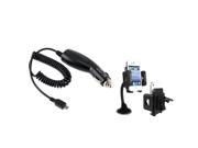 eForCity Car Holder Charger For Samsung Galaxy S 4 S IV i9500 N7100 S 3 Mini i8190