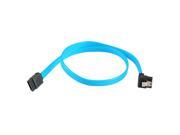 eForCity 1.5FT SATA 3.0 SATA3 SATAIII High Speed 6GB s Straight to Right Data Cable Right Angle Cord Blue