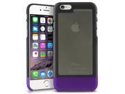 iPhone 6 Case eForCity TriTone Case DIY Build Your Own Slim Hard Cover For Apple iPhone 6 4.7 Black Smoke Purple