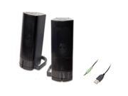 Connectland USB Online Gaming Stereo Speaker w Magnetic Design 2 x 2.5 W Black