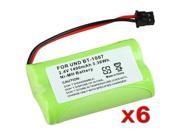 eForCity Extra Ni Mh Cordless Phone Battery For Uniden BT 1007 BBTY0624001 DECT1363B 2 DECT1560 DECT1588 5 EZX290 6 Pack