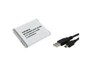 eForCity FOR CANON NB 6L SD1200 SD1300 BATTERY PACK USB CABLE