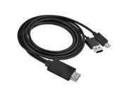 eForCity Micro 11 Pin USB to HDMI MHL Adapter Black