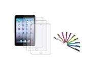 eForCity 3-piece Reusable Anti-glare Screen Protector with 10-Piece Stylus For Apple iPad Mini 1/2/3 Retina Display eForCity 3-piece Reusable Anti-glare Screen Protector with 10-Piece Stylus For Apple iPad Mini 1/2/3 Retina Display