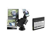 eForCity Li Ion Battery For Samsung Galaxy S III i9300 with Universal Car Phone Holder