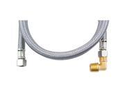 MK448B Braided Stainless Steel Dishwasher Connectors with Elbow 48