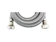 WMS6 Braided Stainless Steel Washing Machine Connector 6ft; ohm ID