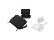 eForCity Black Lite Eva Case White 24 in 1 Game Card Case Compatible with Nintendo 3DS