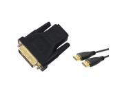 eForCity HDMI F to DVI M Adapter 6Ft 1.8m HDMI Cable M M 1080p v 1.3