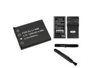 eForCity Compact Battery Charger Set Li ion Battery Camera Lens Cleaning Pen Kit Bundle For Fuji FinePix Z10fd Z100fd