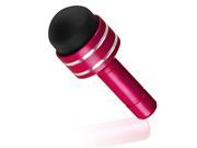 eForCity 3.5 mm Headset Dust Cap with Mini Stylus Compatible with HTC One M7 Red