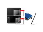 eForCity 2 LCD Kit Reusable Screen Protector Black Stylus Bundle Compatible With Nintendo 3DS XL LL