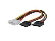 eForCity 2 Pack 4 pin Molex Connecter To 2 15 Pin Serial ATA SATA Power Splitter Cable