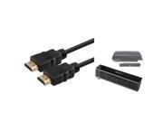 eForCity Deluxe USB Cooling Fan Black High Speed HDMI Cable M M Bundle Compatible With Sony PlayStation 3 PS3