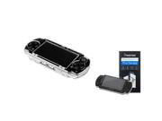 eForCity Clip On Clear Crystal Hard Case With LCD Screen Protector for Sony PSP 2000 3000