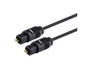 eForCity 6 FT 1.8m Digital Optical Audio TosLink Cable for Pro Audio cards MiniDisk players and recorders Sony PS3 PS4 Xbox One Black