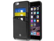 Apple iPhone 6 Plus 6s Plus Case CobblePro Leather [Card Slot] Wallet Flap Pouch Case Cover Compatible With Apple iPhone 6 Plus 6s Plus Black