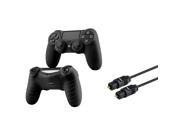 eForCity 3FT Digital Optical Audio TosLink Cable Molded Black Case for Sony PS4