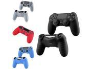eForCity 4 Packs Silicone Controller Case Combo Black White Red Blue Compatible with PlayStation 4 PS4