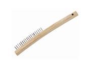 Carbon Steel Wire Brush Curved Long Handle