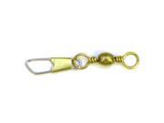 Eagle Claw Barrel Swivels with Safety Snaps Brass 16