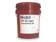 MOBIL DTE Oil Light Premium Circulating Oil 5 gal. Container Size 104743