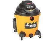 Shop Vac 9625110 Economical Wet Dry Vacuum 12 Gallon Capacity 23 lbs Black Yellow