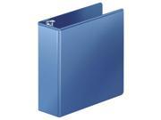 Heavy Duty D Ring View Binder w Extra Durable Hinge 3 Cap PC Blue
