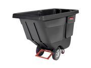 Rubbermaid Commercial FG130400BLA Forkliftable Polyethylene Dump Truck 450 Pound Capacity Black 1 Each