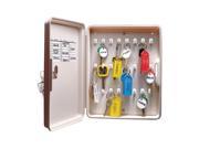 24 Hook Locking Key Cabinet, Almond