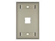 COMMSCOPE M10L-246 Wall Plate, 1 Gang, 1 Port, Ivory