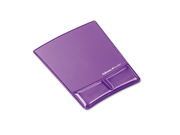 Mouse Pad w Gel Wrist Support Microban Purple