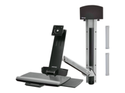 ERGOTRON 45-273-026 StyleView Sit-Stand Combo System with Small CPU Holder (Polished Aluminum) ERGOTRON 45-273-026 StyleView Sit-Stand Combo System with Small CPU Holder (Polished Aluminum)