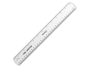 Westcott Shatter proof Ruler 12 Length 1 Width 1 16 Graduations Metric Imperial Measuring System Plastic 1 Each Clear