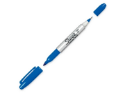 Sharpie 32203 Twin Tip Permanent Marker Ultra Fine Fine Marker Point Type Blue Ink 1 Each