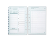 Franklin Covey Compact Planner Refill Daily 1 Year 2016 Double Page Layout 4.25 x 6.75 Green White