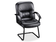 Exec Guest Chair 25 3 4 x28 1 4 x40 1 4 Black Leather