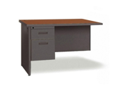 Lorell Right Desk Return 48 by 24 by 29 Inch Cherry Charcoal