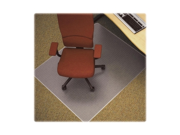 Lorell 25753 Diamond Anti static Chair Mat 46 Length x 60 Width x 0.12 Thickness Overall Clear