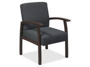 Guest Chairs 24 x25 x35 1 2 Charcoal Espresso frame