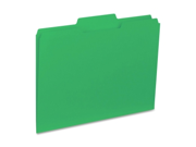 File Folder Interior Ltr 1 3 Cut 100 BX Green