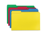 Color File Folders Legal 11PT 1 3 Cut 1 Exp. 100 BX AST