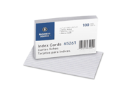 Index Cards Ruled 72 lb. 4 x6 100 PK White