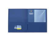 2 Pocket Folders 125 Sht Cap Letter 12 x9 25 BX D.BLUE