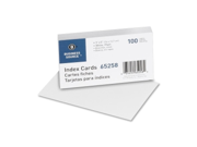 Index Cards Plain 90lb. 3 x5 100 PK White