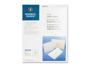 Business Source 26122 Clear Mailing Label 1 Width x 2.75 Length 750 Pack Laser Clear