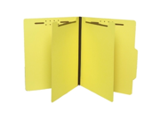 SJ Paper S59706 Top Tab Economy Classification Folder 8.50 Width x 11 Length Sheet Size 6 Dividers Canary 25 Box 1 Box