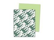 Wausa WAU21869 Neenah Paper Astrobrights Colored Card Stock 65 lb. 8 1 2 x 11 Vulcan Green 250 Sheets